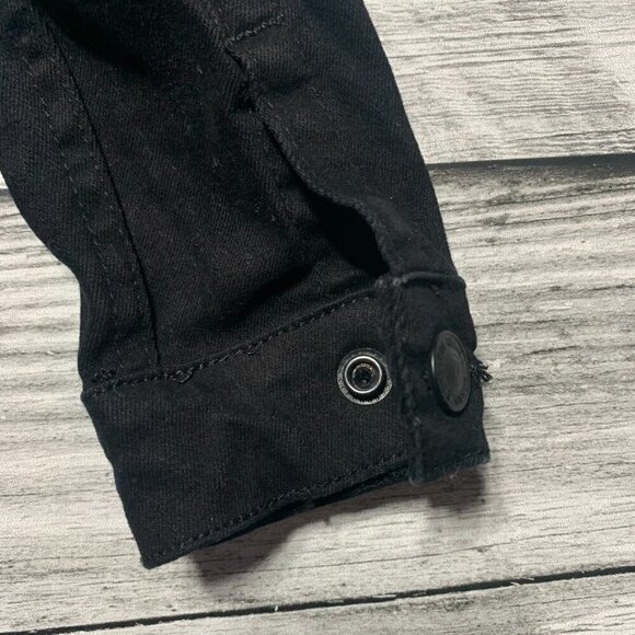 True Religion Black Jean Jacket with Removable Hood - Picture 11 of 12